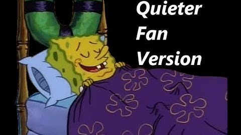 Fan Noise For Sleep, But Spongebob Quietly Plays In The Background 2 (Quieter Fan Version)