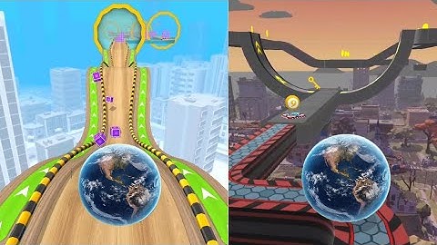going balls game play speed run vs Rolling ball game SAME balls Walkthrough ios Android mobile game