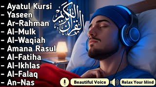 Tonight Best Quran Recitation For Sleep I Alfatihah Ayatukursi Yasin Arrahmanalwaqiah  Alaa Aqel