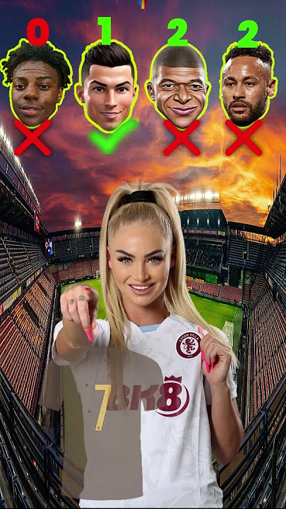 Ronaldo🐐 vs Neymar Jr😍 vs Mbappe🐢 vs IShowSpeed👑 - Alisha Lehmann asks 😍
