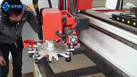 Automatic Tool Changer CNC Router with Carrousel Tool Magazine system