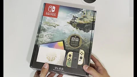ASMR Unboxing of the Nintendo Switch OLED Legend of Zelda: Tears of the Kingdom Special Edition