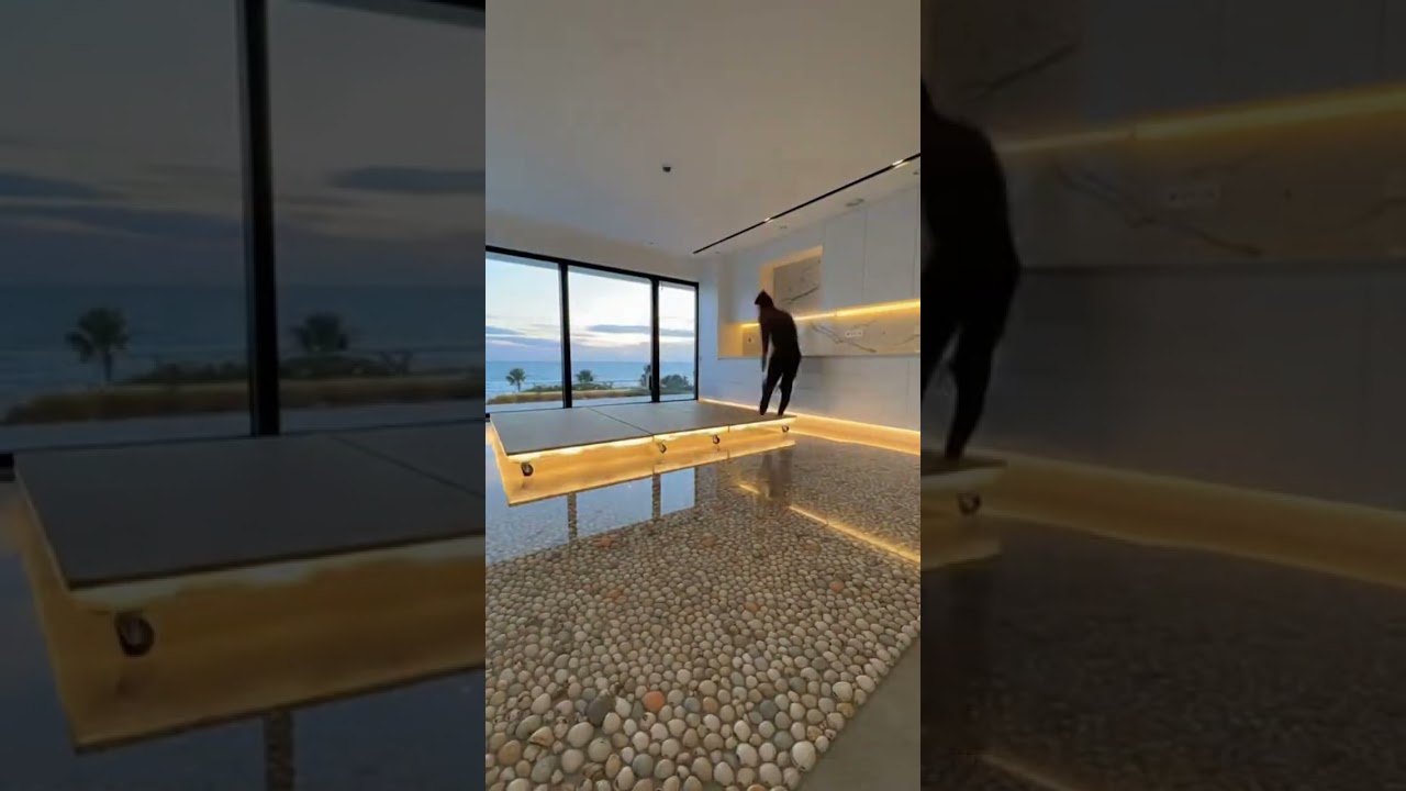 OMG! Sand & Seashell Epoxy Floor Turned This Kitchen Into a Beach 😍