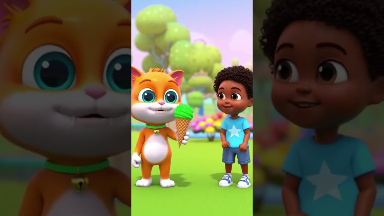 Cute Cat Ice Cream 🍦 | Learn Colors with Baby 🧒