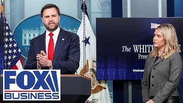 JD Vance, Karoline Leavitt speak on shutdown impact at White House