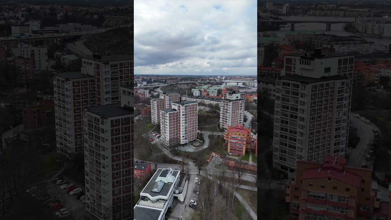 Aerial Wonders: Mesmerizing Views of Lake and Cityscape 