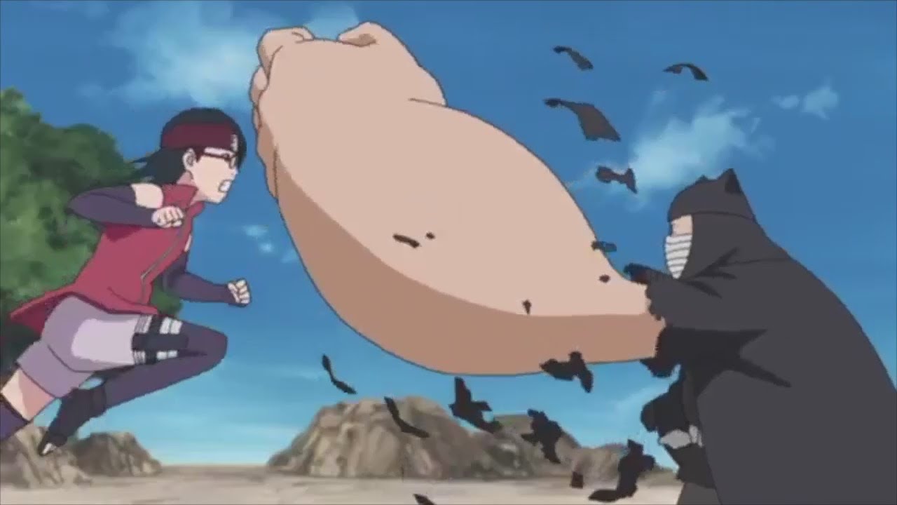 Boruto, Sarada, and Mitsuki Battle an Unknown Member of the Akimichi Clan, Chocho Meets Her Uncle