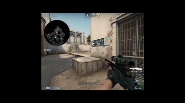 CS:GO AN AWP NOSCOPE HEADSHOT THRU THE SMOKE !!! #shorts #csgo