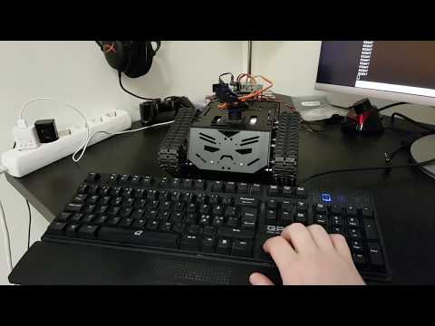 Keyboard + Raspberry Pi + Adafruit Servo Hat