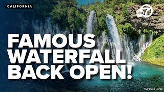Visitors return to Burney Falls as trails reopen after nine-month erosion closure