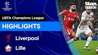 Thumbnail for Liverpool v Lille Highlights | 2024/25 | UEFA Champions League