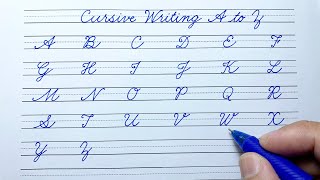 Cursive writing a to z abcd | English capital letters abcd | Cursive handwriting practice | abcd