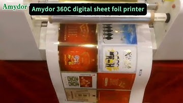 AMD360C digital gold foil printing machine for paper cards