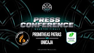 Promitheas Patras v Unicaja - Press Conference | BCL 2023