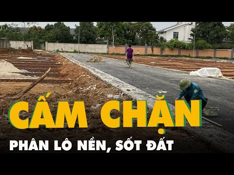 Video Nhiều tỉnh, thành phố cấm phân lô bán nền, chặn sốt đất - youtube