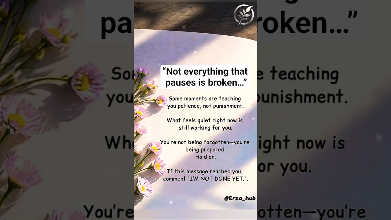 Not everything that pauses is broken…