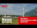 Wallis: Schornsteine von Tamoil-Raffinerie gesprengt