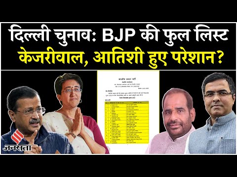 BJP Candidate List 2025:दिल्ली BJP उम्मीदवारों की पहली लिस्ट, केजरीवाल के खिलाफ लड़ेंगे प्रवेश वर्मा