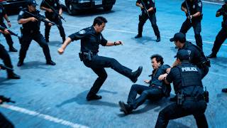 大毒枭从警察的包围圈中逃出，缉毒警灵活行动，趁其不备一脚踹倒成功活捉！