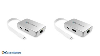 Cable Matters Pro Series USB-C Multiport Hub with DisplayPort 1.4 / HDMI 2.0