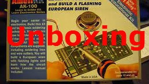 unboxing Amerikit Learn To Solder Kit