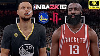 NBA 2K16 PC Modded (4K60) | Warriors vs Rockets