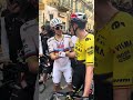#woutvanaert and #tadejpogacar talking after the finish of #milanosanremo 💪
