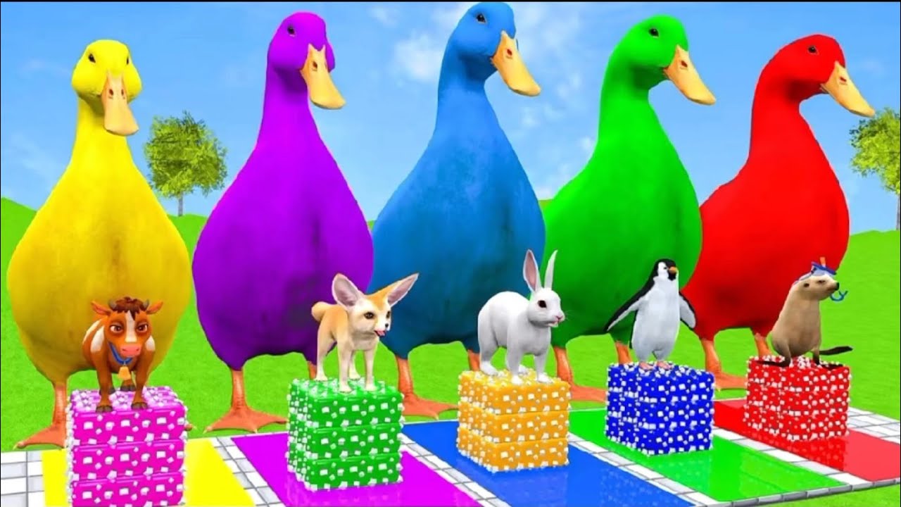 Long slide game animals full colour 