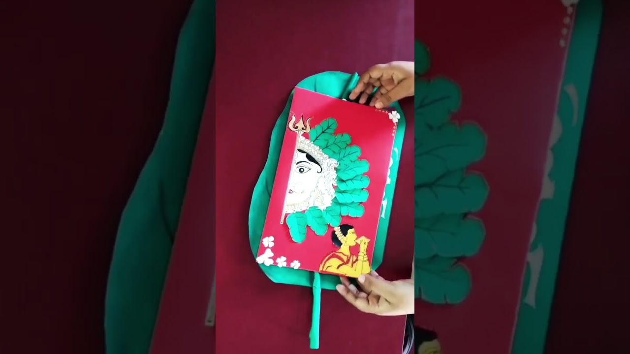 Durga Puja card idea's ❤️🙏unique card idea's//diy beautiful card idea's 