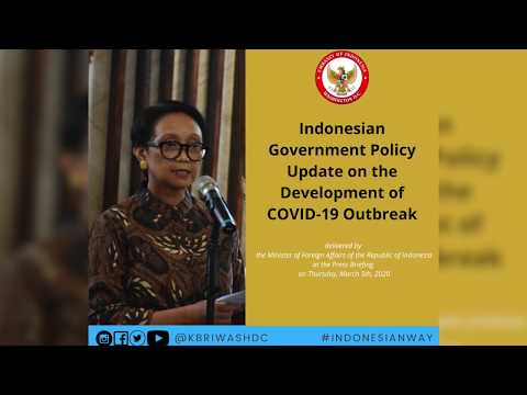 The Indonesian Government issued Policy on the Development of COVID-19 Outbreak