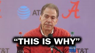 Nick Saban Addresses WHY He Retired