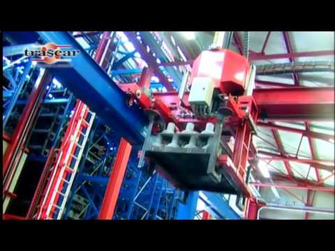 Автоматические краны-штабелеры использование в металлургии - YouTube