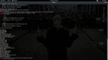 Detecting web application firewall using wafw00f