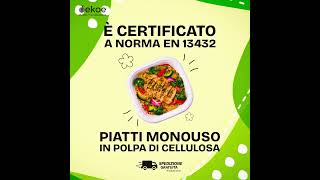 Piatti in polpa di cellulosa: compostabili o solo green? Compostabili