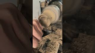 Turning a Raw Block into a Wooden Cup! 🪵✨ #Shorts