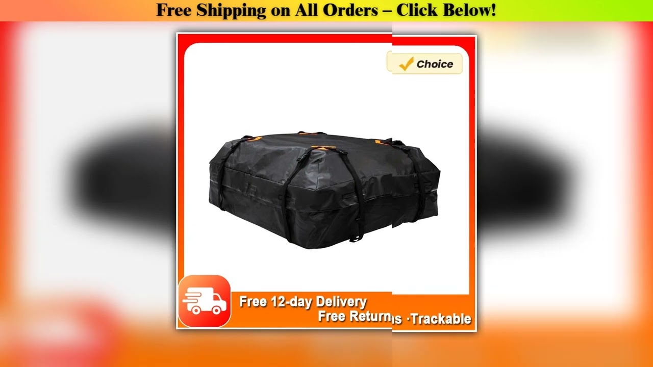 420D Waterproof Cargo Bag Car Roof Cargo Carrier Universal Luggage Bag Storage Cube Bag for Travel