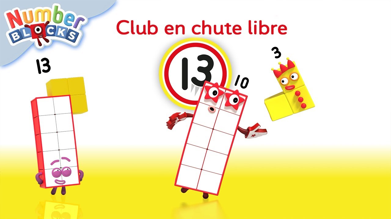 Club en chute libre | Fait de 13 | Mathématiques pour les enfants | Numberblocks Français