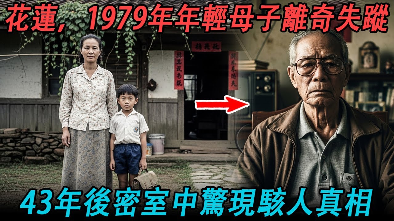 花蓮，1979年年輕母親攜子離奇失蹤——43年後清潔隊員竟在隔壁獨居翁的密室中，揭開了駭人真相