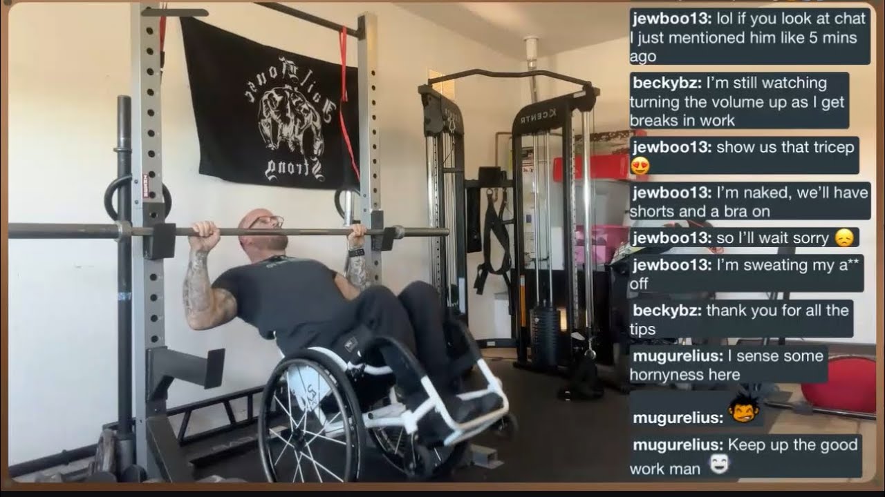 “Twitch LIVE workout” Adaptive strongman! let’s train!💪 - YouTube