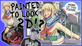 Cell shaded 2d Himiko Toga from MHA by Takara Tomy and Bell fine, In-depth Figure review screenshot 1