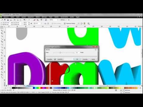 Text 3D Coreldraw