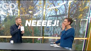 TV2 | Mikkel R. Karlsen overrasker TV2-vært Janni Pedersen live i Go' Morgen Danmark