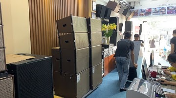 Test dàn Line Array Kuledy - Giá treo Line Array Fb: 0974743311