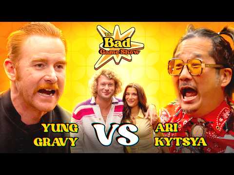 Thumbnail for Yung Gravy & Ari Kytsya Eat The Worlds Largest Noodle | The Bad Game Show
