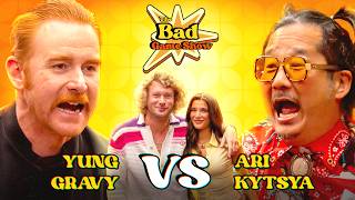 Yung Gravy & Ari Kytsya Eat The Worlds Largest Noodle | The Bad Game Show