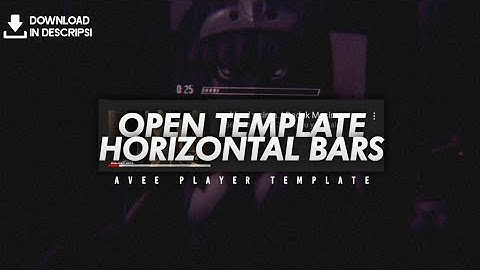 [OPEN TEMPLATE] SIMPLE VIZ HORIZONTAL BARS BY @RiseldBass| AVEE PLAYER TEMPLATE [FREE DOWNLOAD]