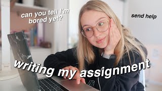 write a 3,000 word assignment with me!