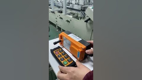 Portable box gluing machine remote control #foldergluer #control