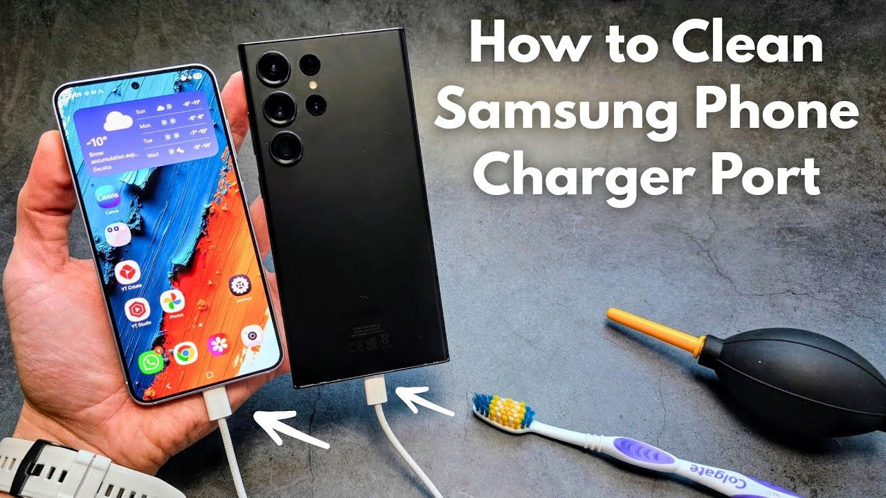 Any SAMSUNG Phone - How to Clean Charger Port , If Not Properly Charging