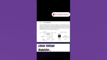 LINEAR VOLTAGE REGULATORS ...#voltage_regulators #induction #automobile #mechatronics